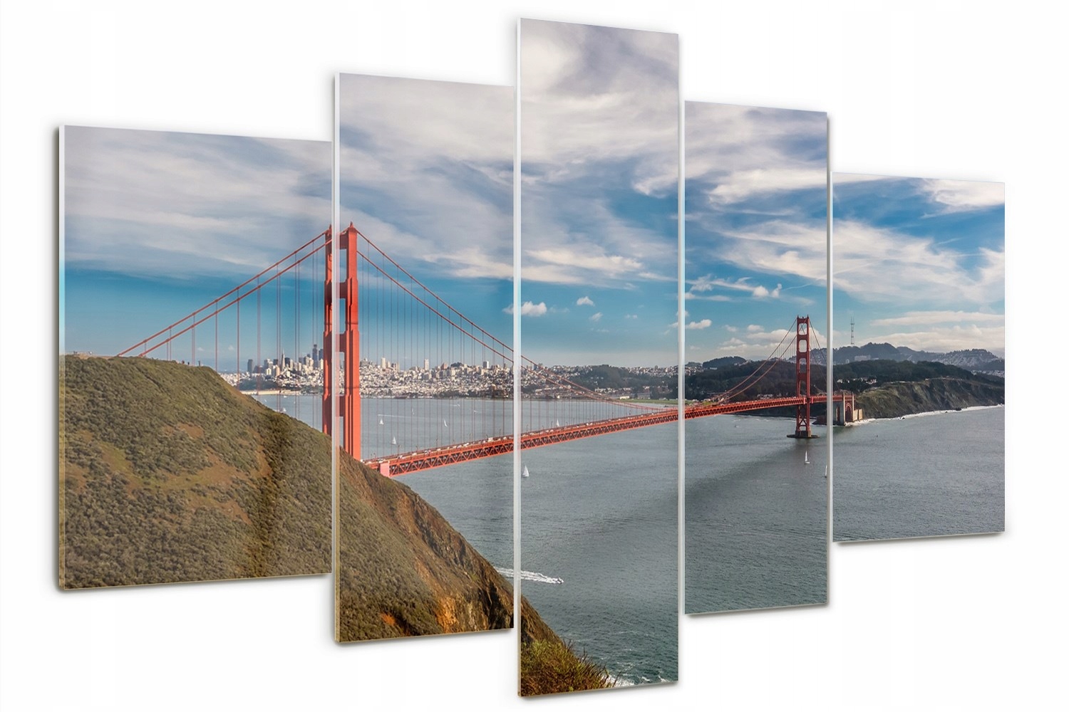 

Obraz szklany tryptyk Most San Francisco