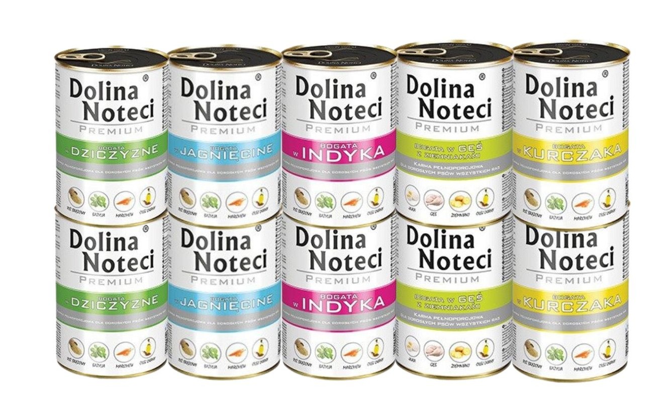 Levně Dolina Noteci Premium Vlhké krmivo pro psy MIX 5 příchutí 10x400g