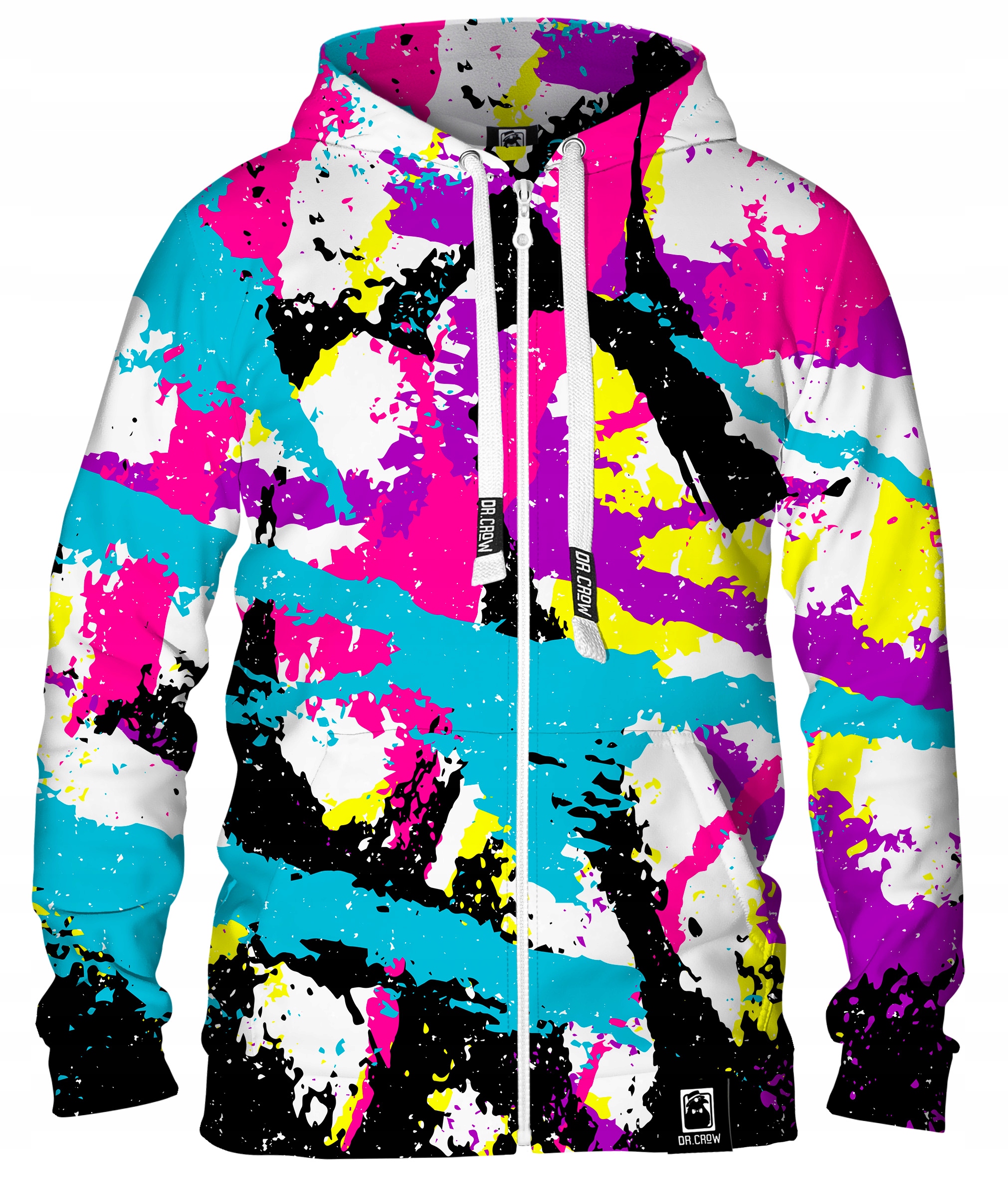 

Męska Bluza Zamek Nadruk Psychodelic Graffiti 3XL