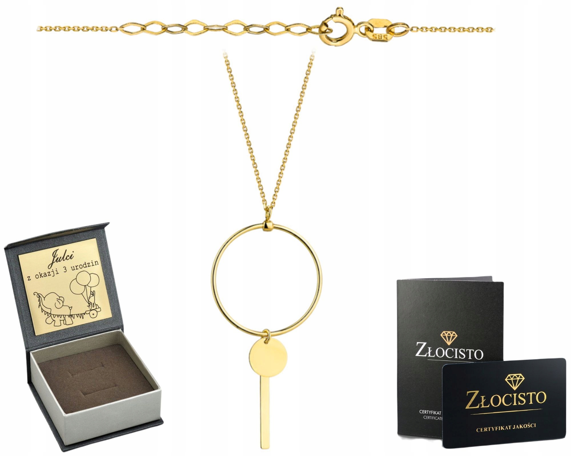 Zlatý Náhrdelník Celebrity S Kravatou