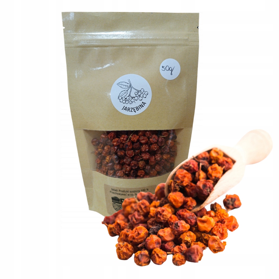 Jarzębina Suszona Owoc, Herbata Ekologiczna 50G