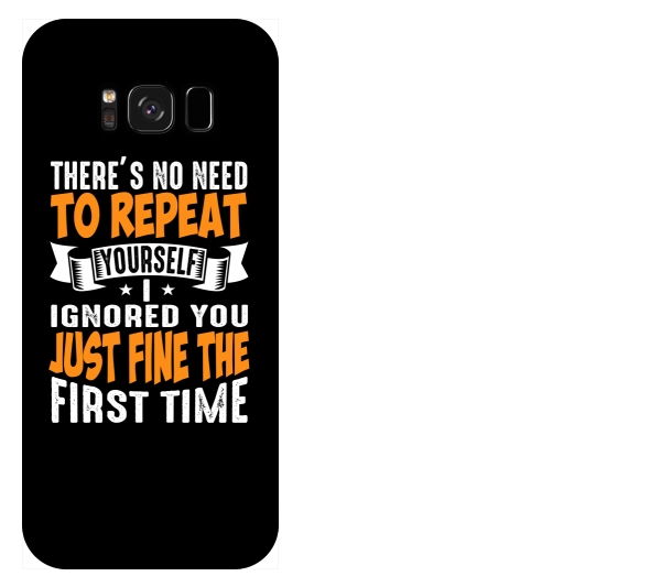 

Etui pokrowiec Samsung Galaxy S8 No need to repeat