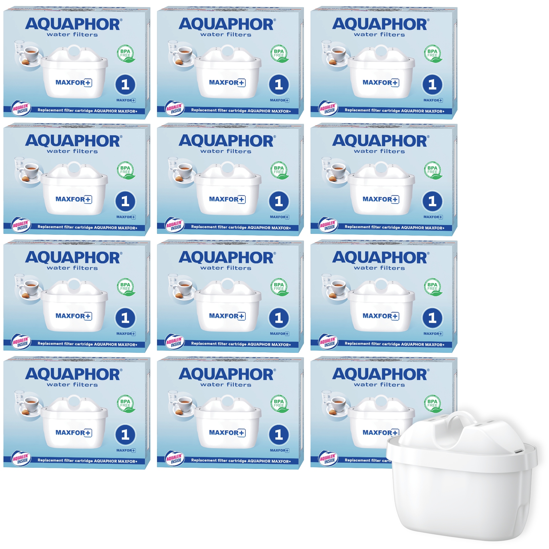 Filtrační vložky do konvice, vodní filtry Aquaphor B25 Maxfor 12 ks