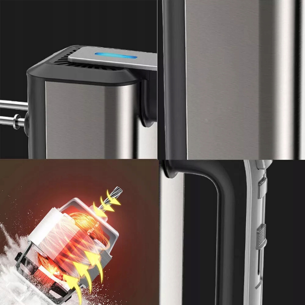 MIKSER RĘCZNY 800W ROBOT KUCHENNY TURBO 800W +4 KOŃCÓWKI Funkcje mieszanie