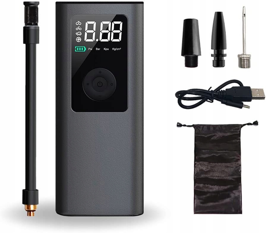 Przenona pompa powietrza do opon samochodowych, a