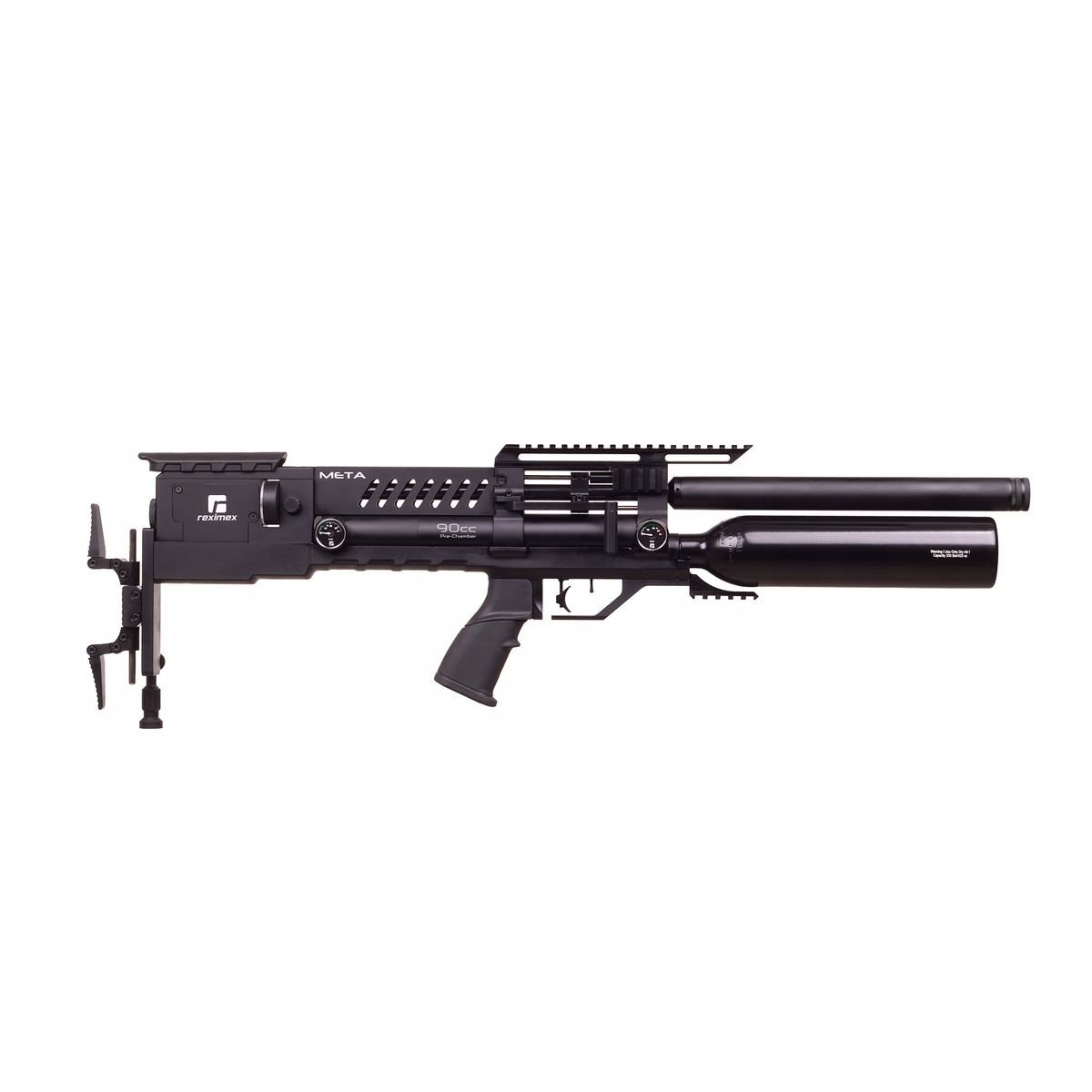 Wiatrówka Pcp Reximex Meta Plus, kaliber 4.5 mm z regulatorem i tłumikiem