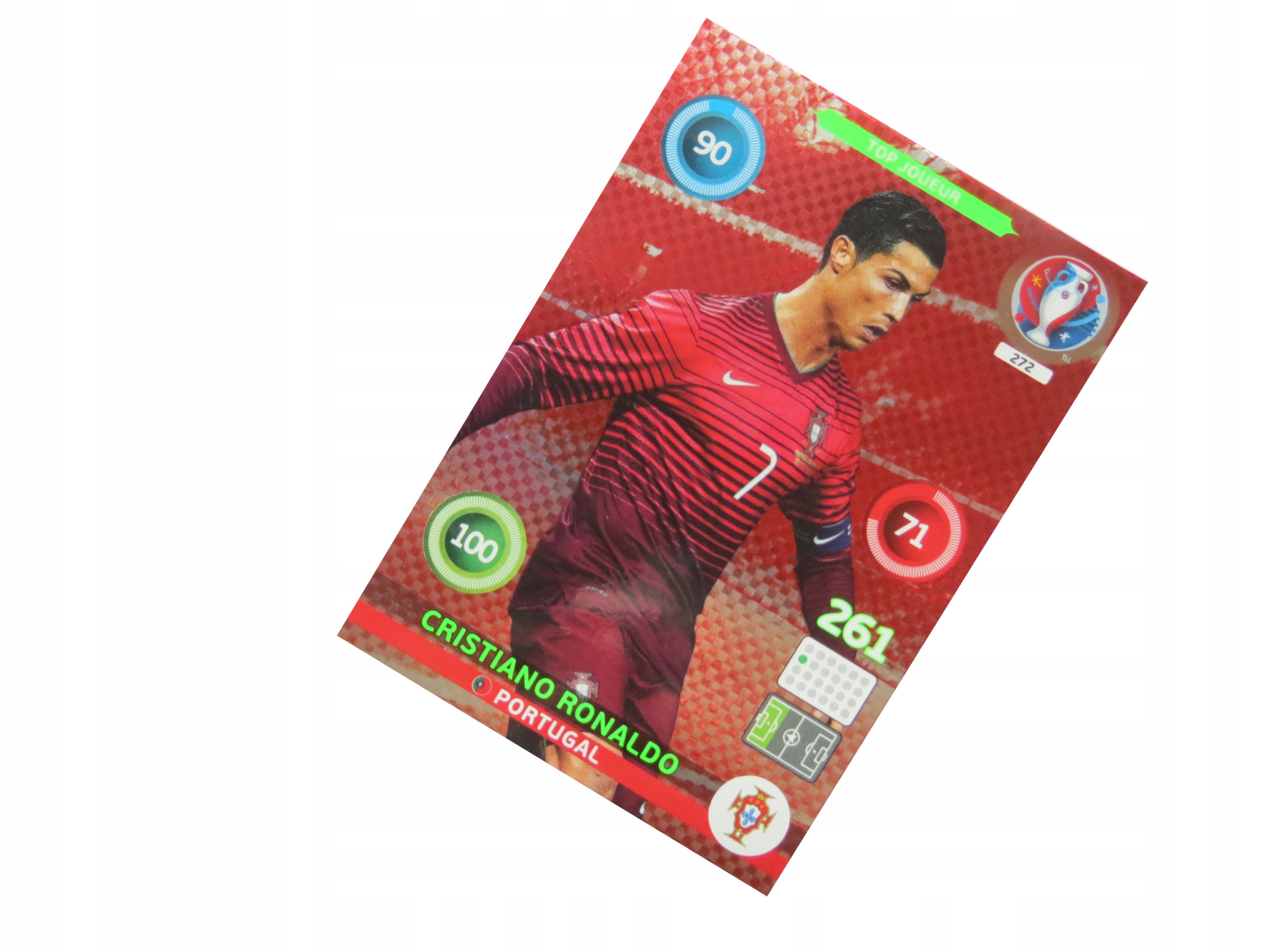 Panini Uefa Euro 2016 Karty Piłkarskie Top Joueur Cristiano Ronaldo 272
