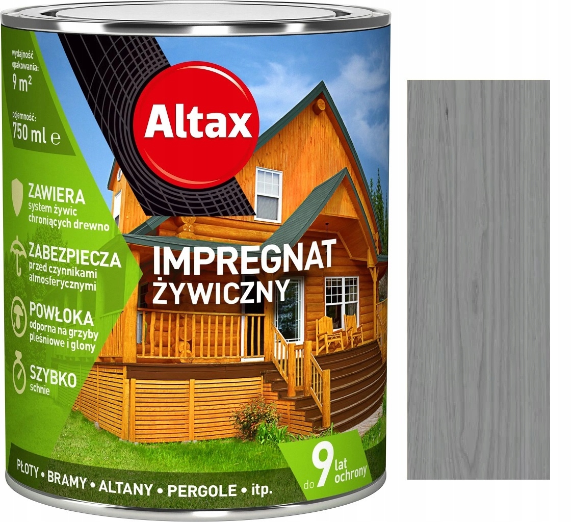 

Altax Impregnat Żywiczny Do Drewna Szary 0.75L