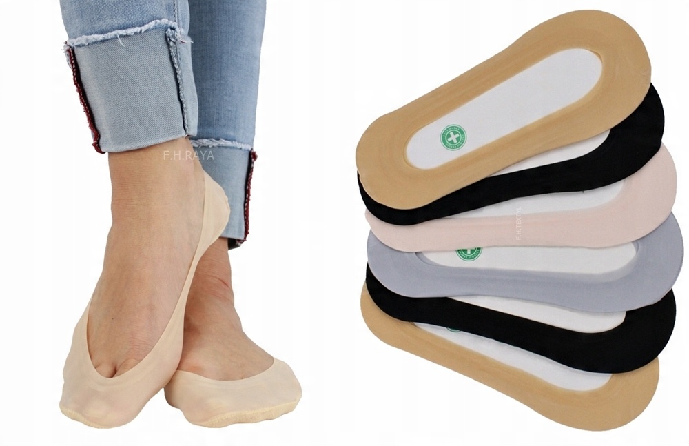 

6X Skarpetki Balerinki Stopki Laserowe 35-38