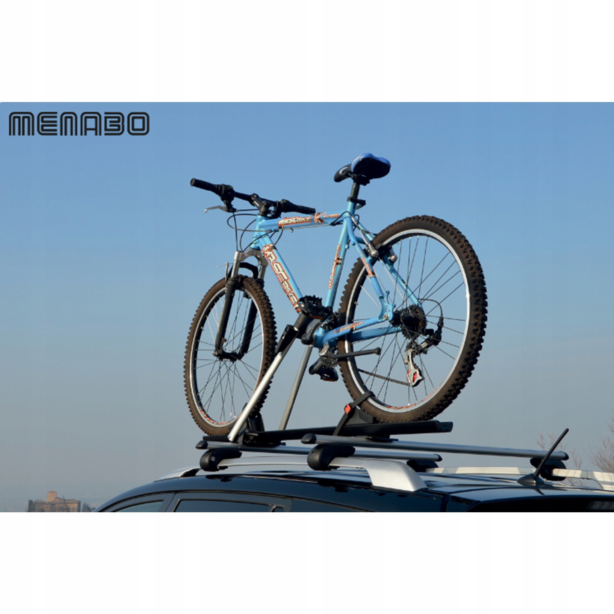 BAGAZNIK ROWEROWY UCHWYT NA ROWER NA DACH MENABO Szerokosc produktu 23 cm