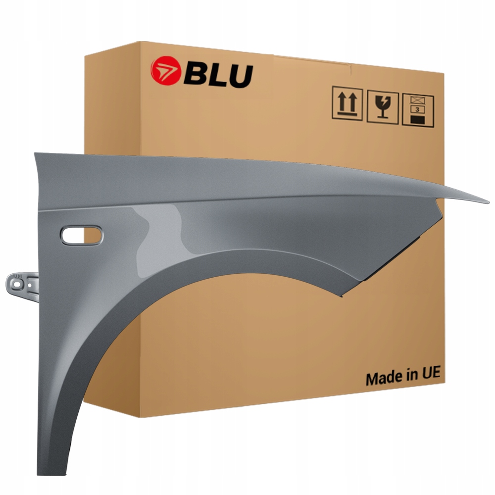 Blu Blatník Seat Ibiza IV 4 6J LX7R pravý stříbrný 08-17 přední MonsunGrau