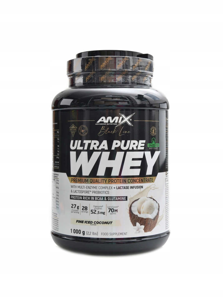 Amix Black line Ultra pure whey 1000 g fine iced coconut