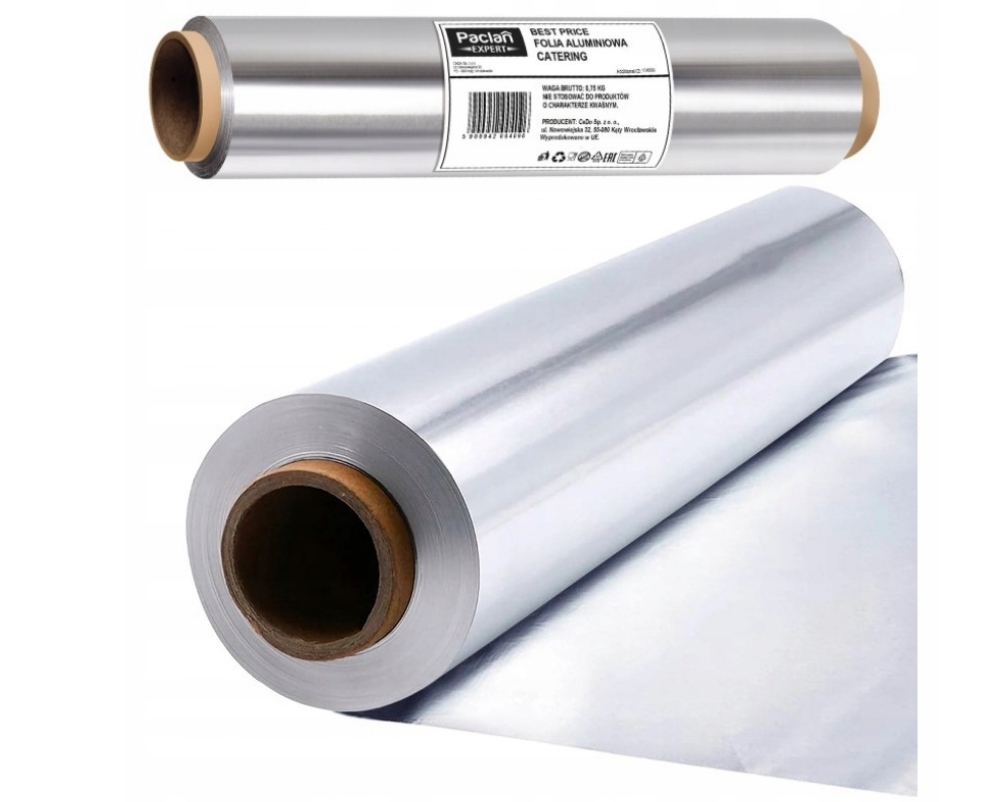 FOLIA ALUMINIOWA SPOŻYWCZA GRUBA DŁUGA GASTRONOMICZNA UNIWERSALNA