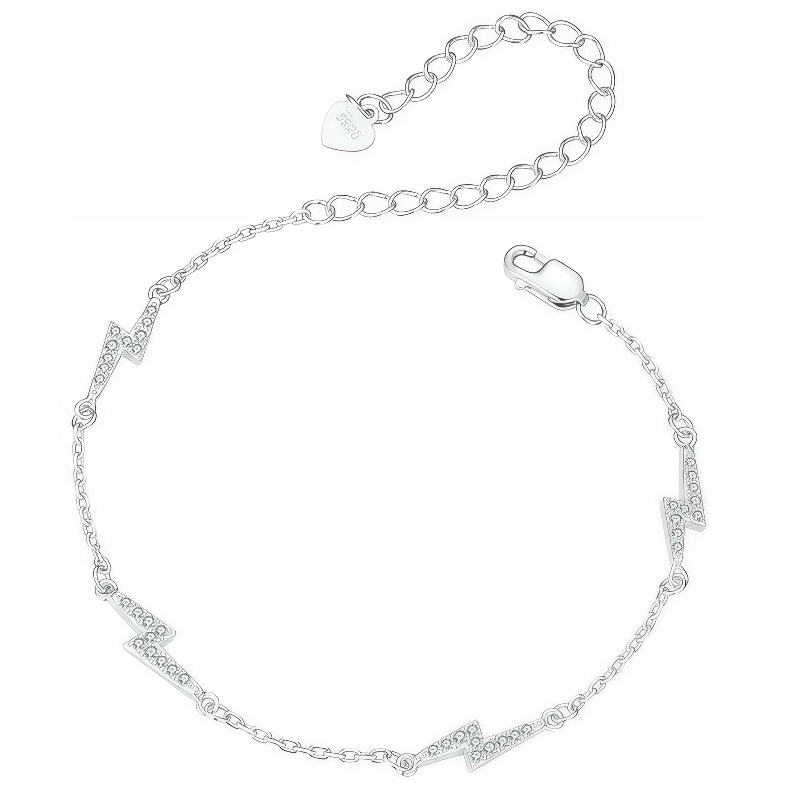 Stříbrný náramek Dámský náramek Blesky Stříbro 925 Trusky