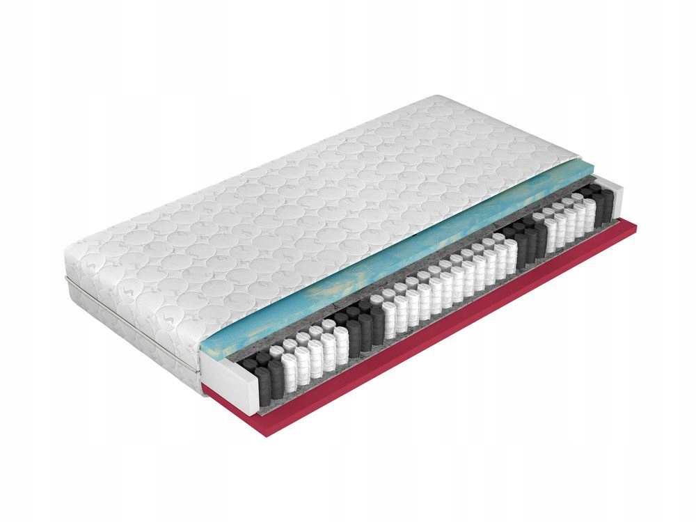 Materac 80x200 sprężynowy kieszeniowy LIVE MALE średnio miękki