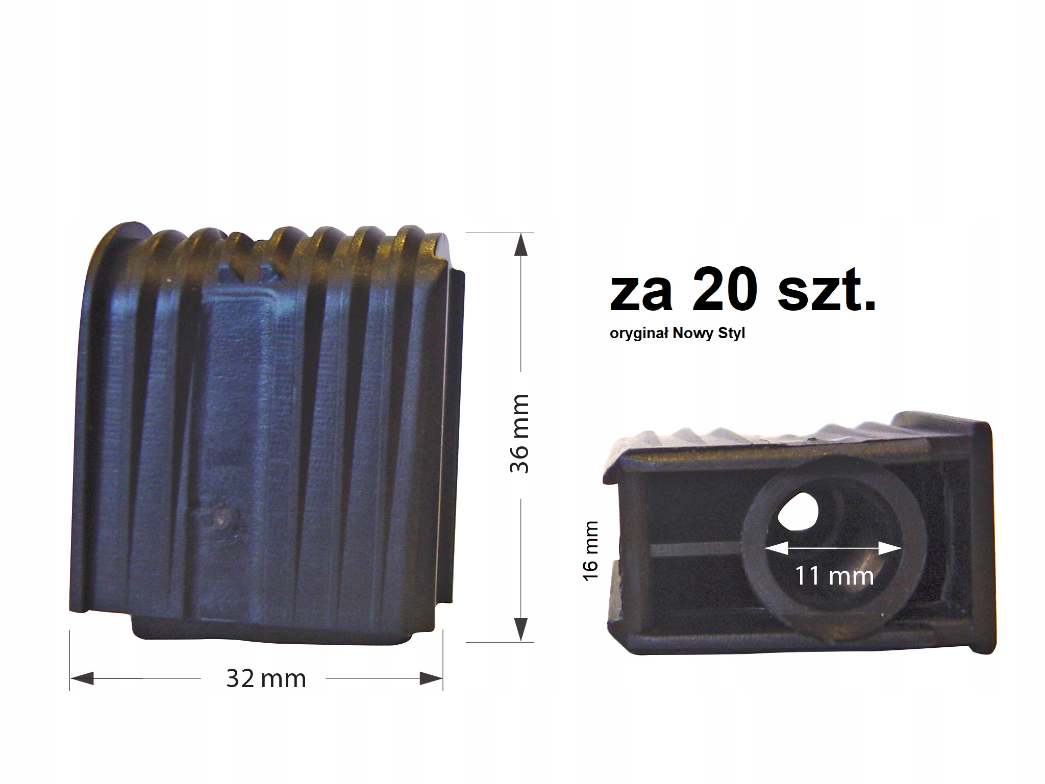 

Gniazda kółek krzeseł biuro fi11 20szt