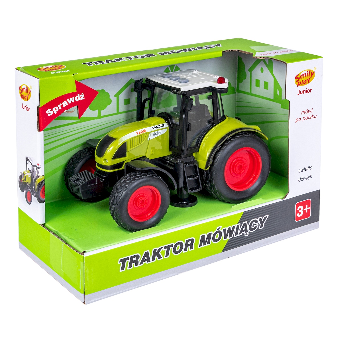 

Duży Traktor Napęd Mówi Świeci Gra 3W1