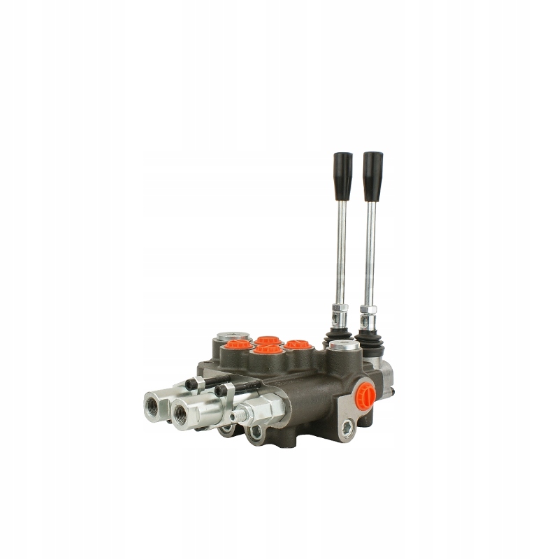 Hydraulický rozdělovač 2 sekční 80 l s pákami
