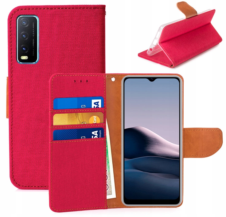 

Etui Portfel Canvas Do Vivo Vivo Y11S / Y20S