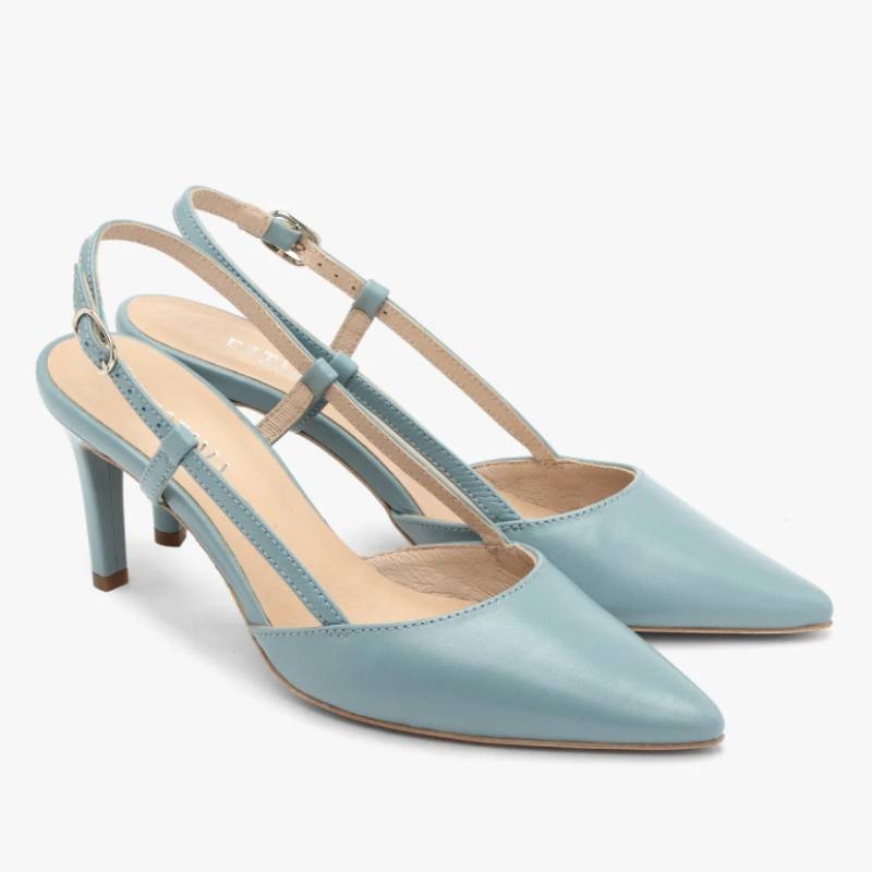 Ryłko 7YET5 T7 Ef modré lodičky vel. 39 slingback špendlík Kochland