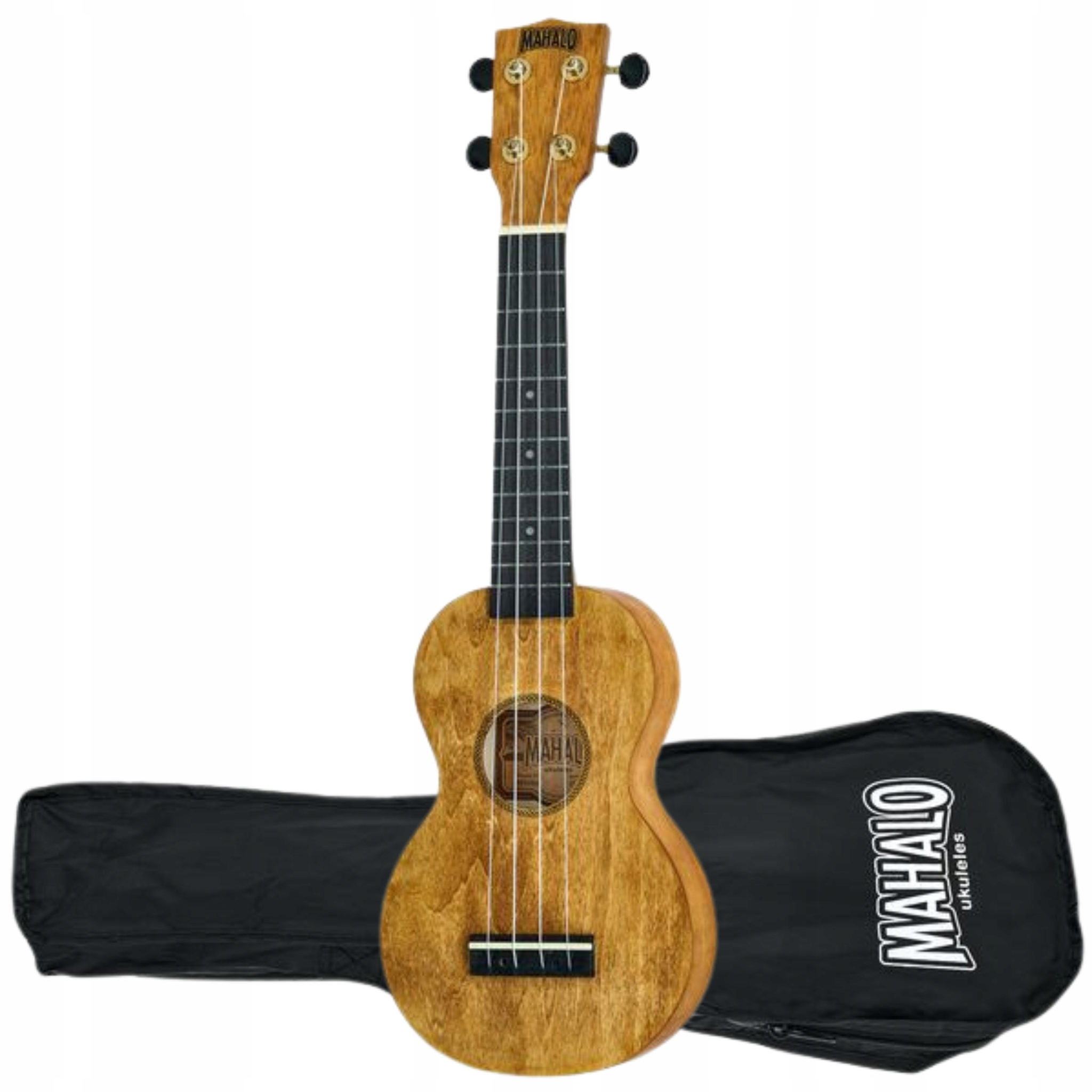 Sopránové ukulele Mahalo MS1TBR Slimline Transparent Brown Pouzdro