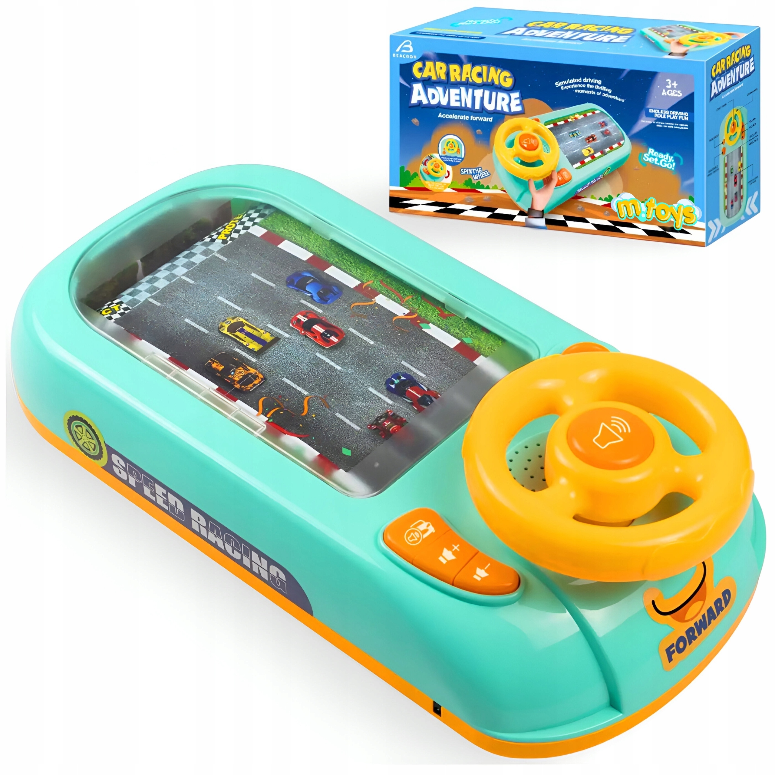 Kierownica Konsola Symulator Jazdy Trasa Auto Interaktywny Tor Samochodowy