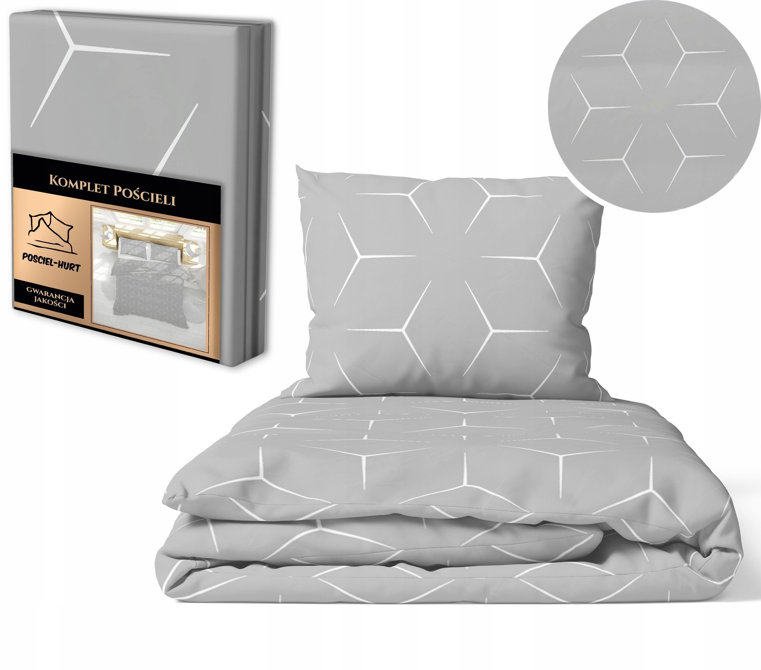 Povlečení Bavlněné 140 x 200 cm 70 x 80 cm Polsko Silná 100% Bavlna Certifikát