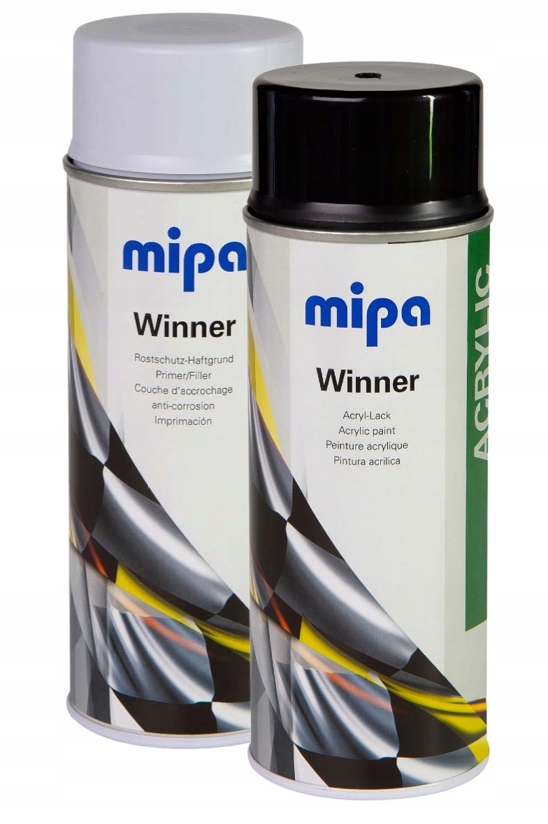 Zestaw Naprawczy Spray Czarny Połysk+podkład