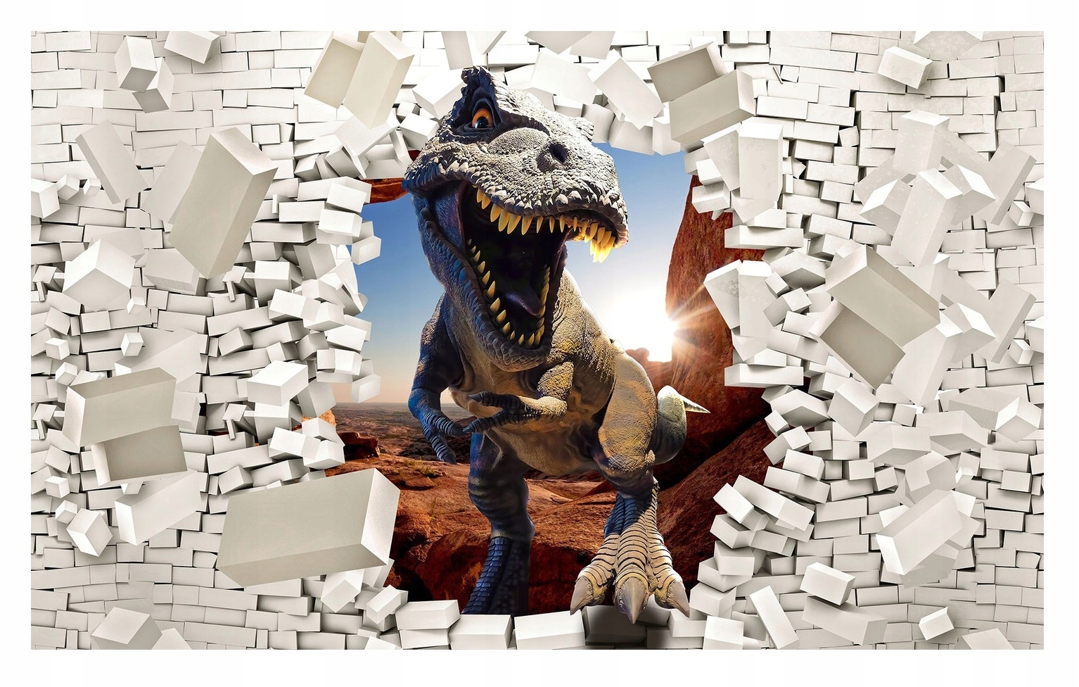 Fototapeta Dinosauři 3D Do Dětského Pokoje Dětská Tapeta Na Zeď 368x254