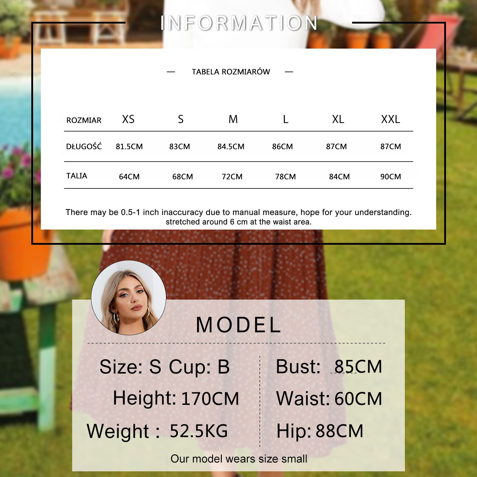 Piękna kobieca plisowana SPÓDNICA MIDI dużo wzorów Materiał dominujący poliester