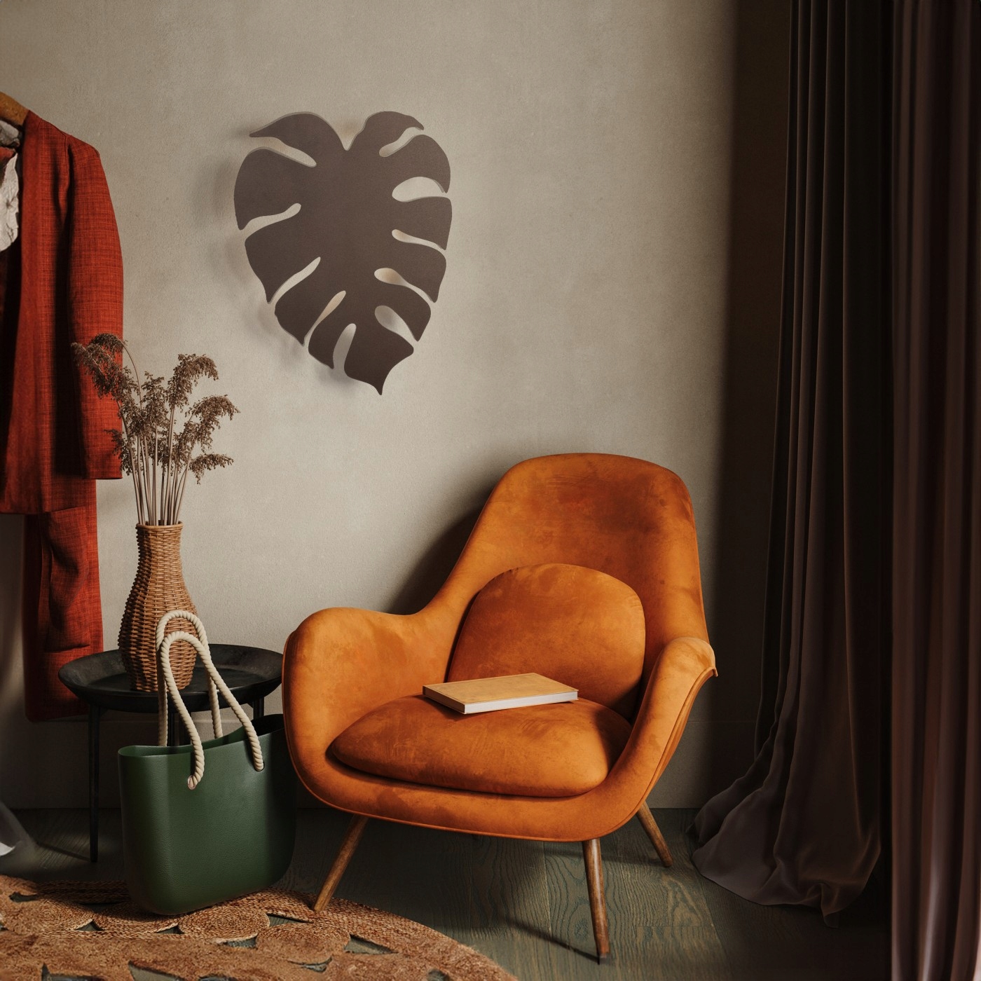 Monstera brown XL 5822 Tk Lighting