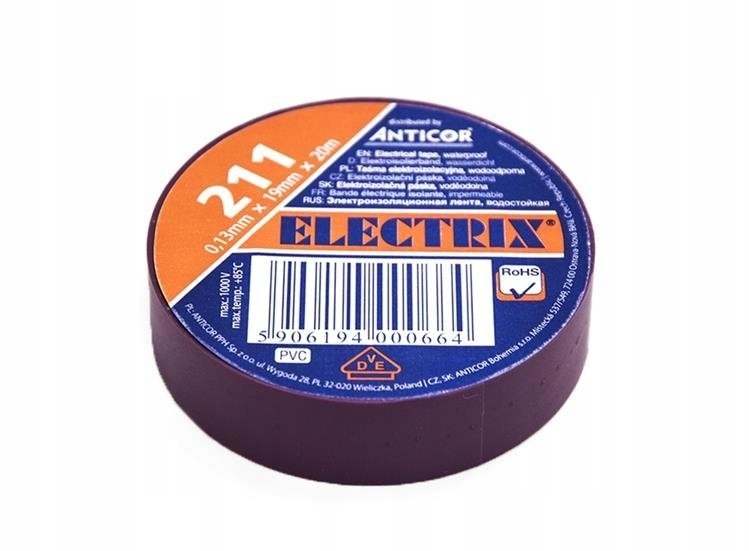 Taśma z Pcv/pvc Anticor 19 mm x 20 m