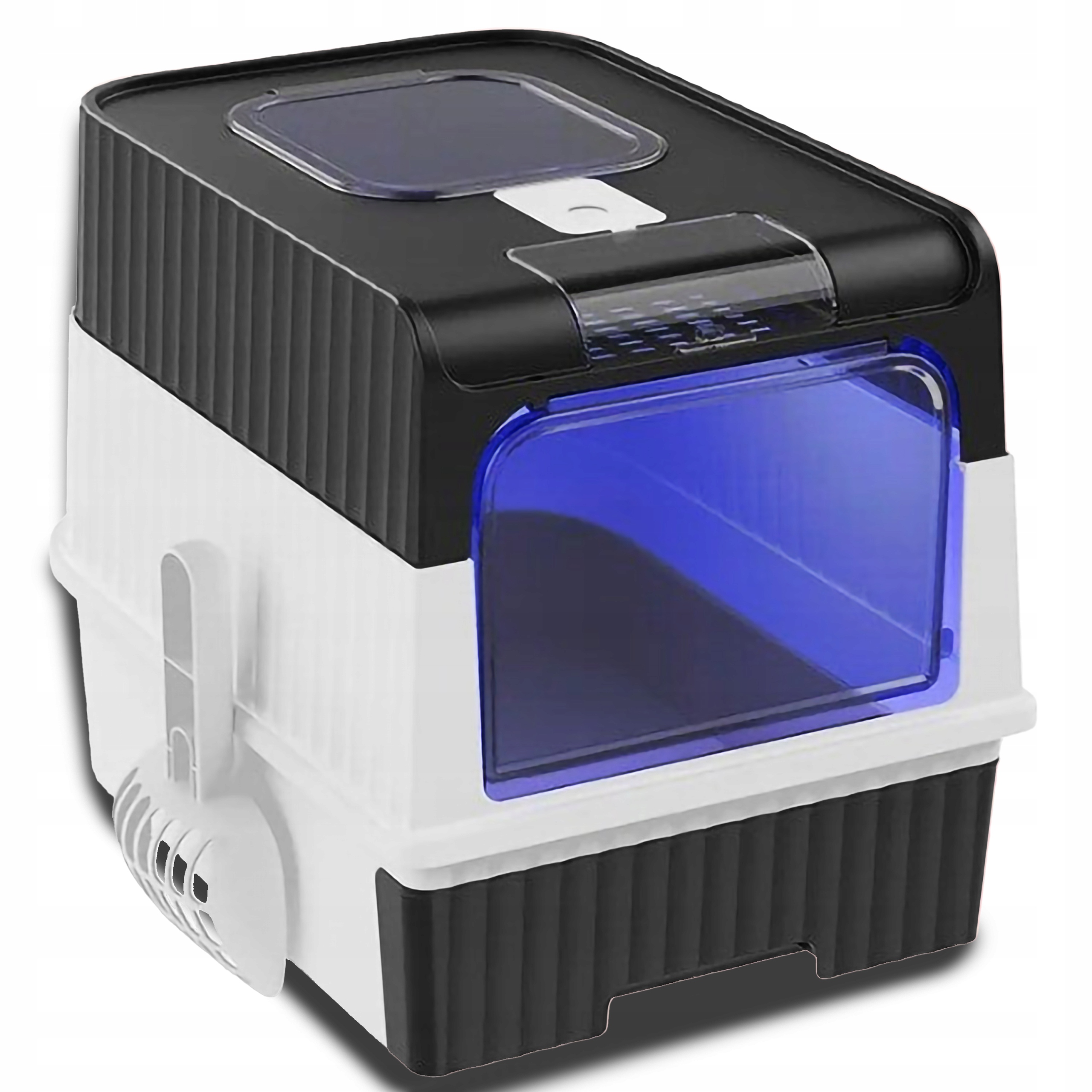 Levně Velká Uzavřená Toaleta Pro Kočky S Baktericidní Zásuvkou A Uv Lampou A Lopatkou