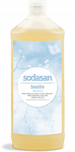 Sodasan Rostlinné mýdlo s bio olivovým olejem Sensitiv 1000 ml