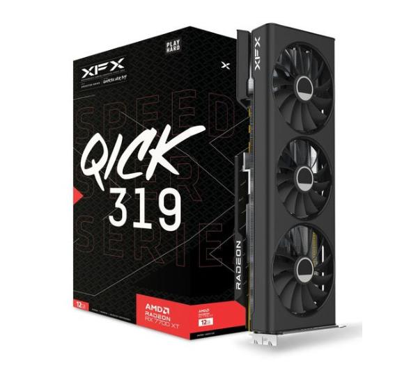 XFX Speedster QICK 319 Black Edition AMD Radeon RX 7700 XT 12 GB GDDR6