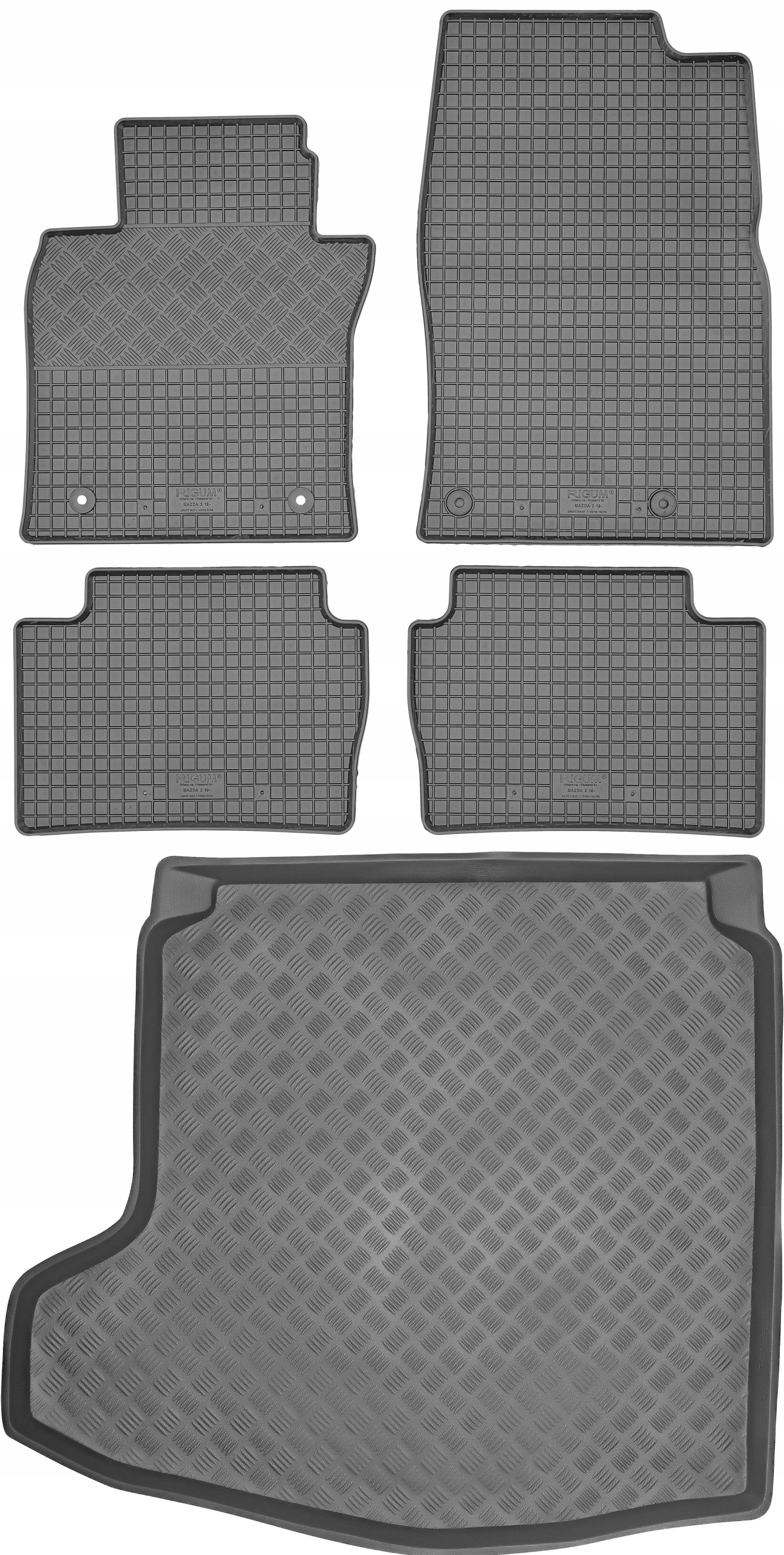 Mazda 3 IV Sedan 2019- Sada Gumové rohože rohož