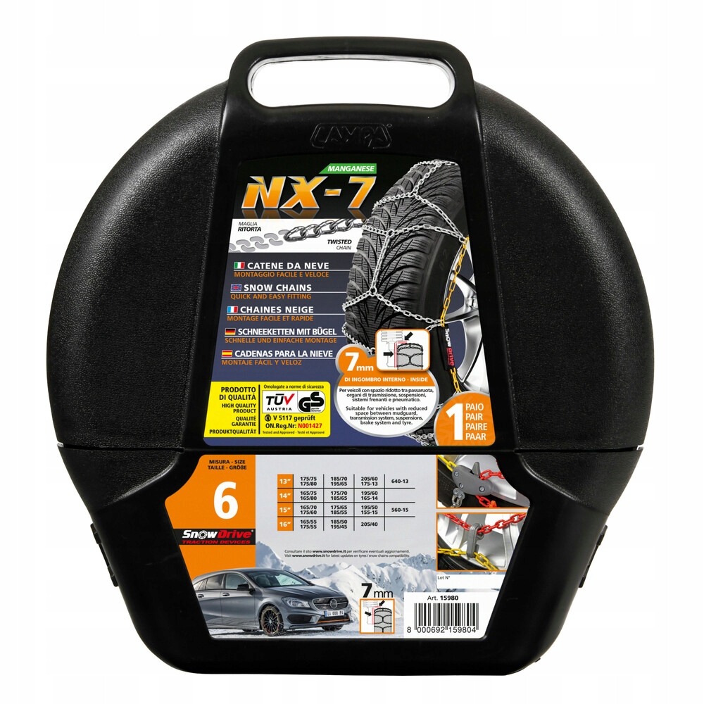 

Łańcuchy NX-7 215/50/R17 215/55/R17 225/50/R17
