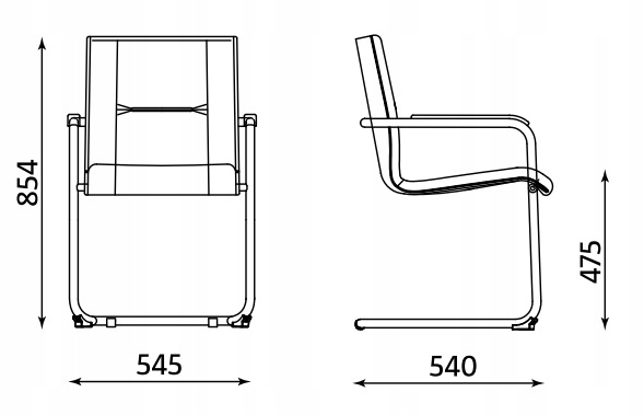 Krzesło do poczekalni RUMBA Nowy Styl *KOLORY* Cechy dodatkowe Brak kółek jezdnych Podłokietniki Brak możliwości regulacji