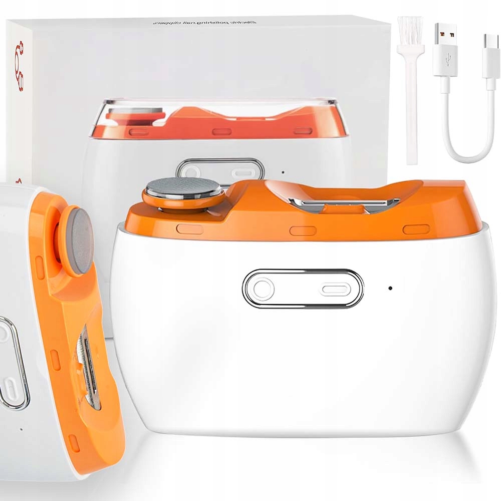 Automatický Cestovní Odstřihovač Na Nehty Bruska Leštička Broušení Usb