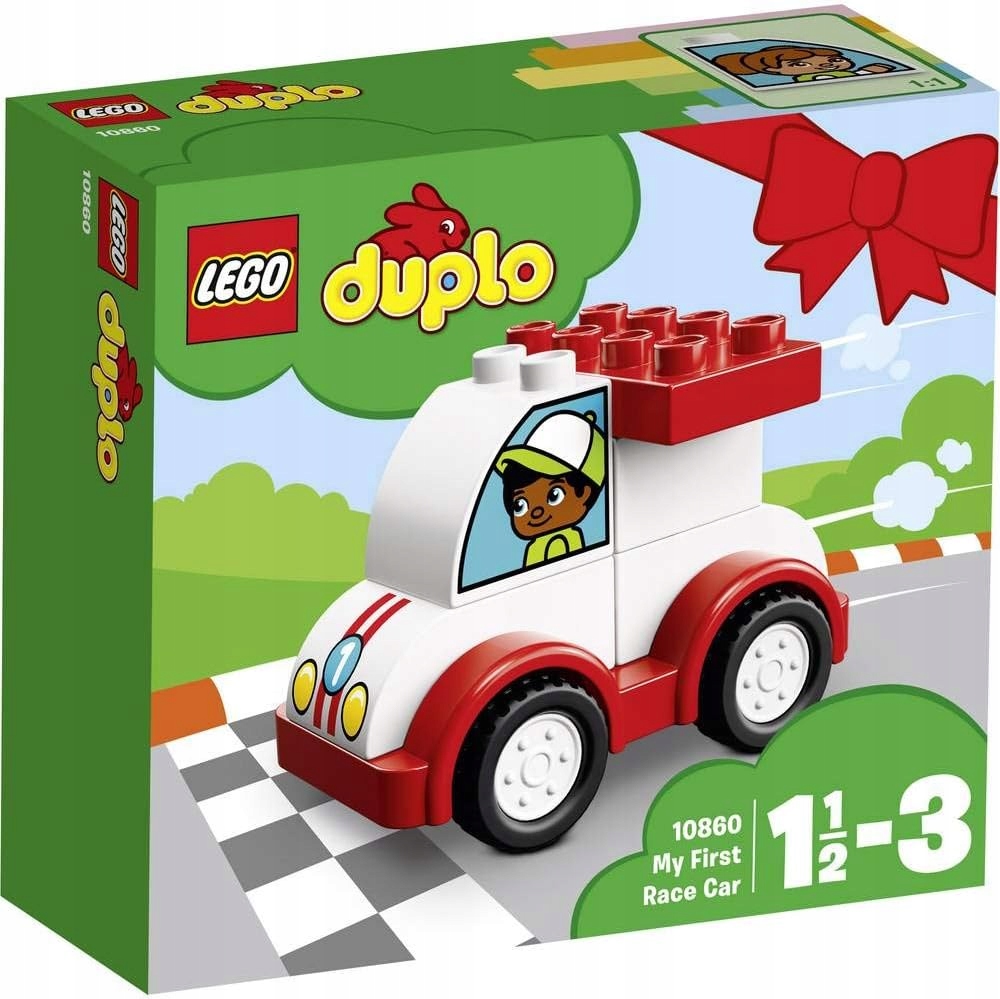 Lego Duplo 10860 Moja Pierwsza Wyścigówka Samochód