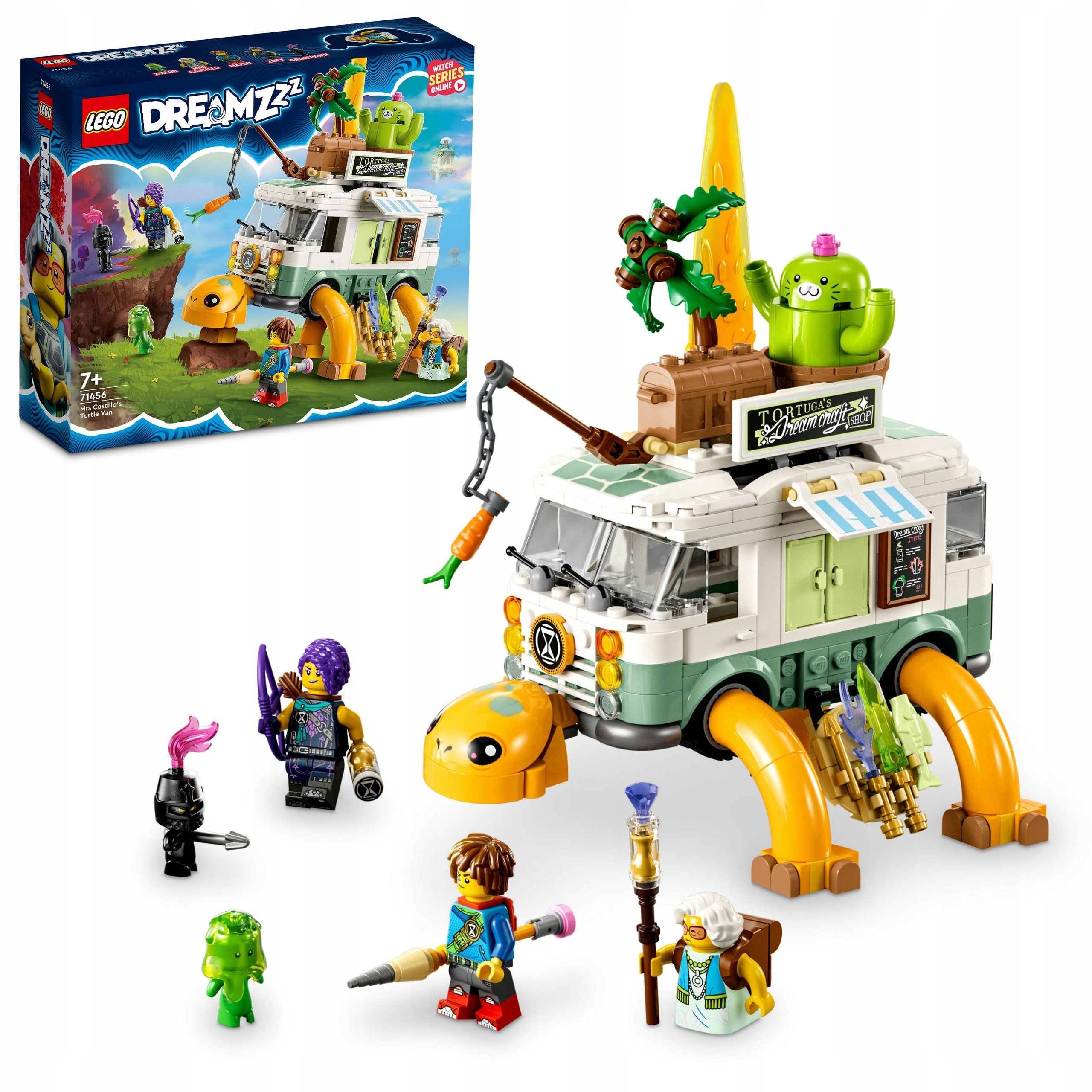 Lego DREAMZzz 71456 Želví dodávka Létající Loď 2v1 Auto