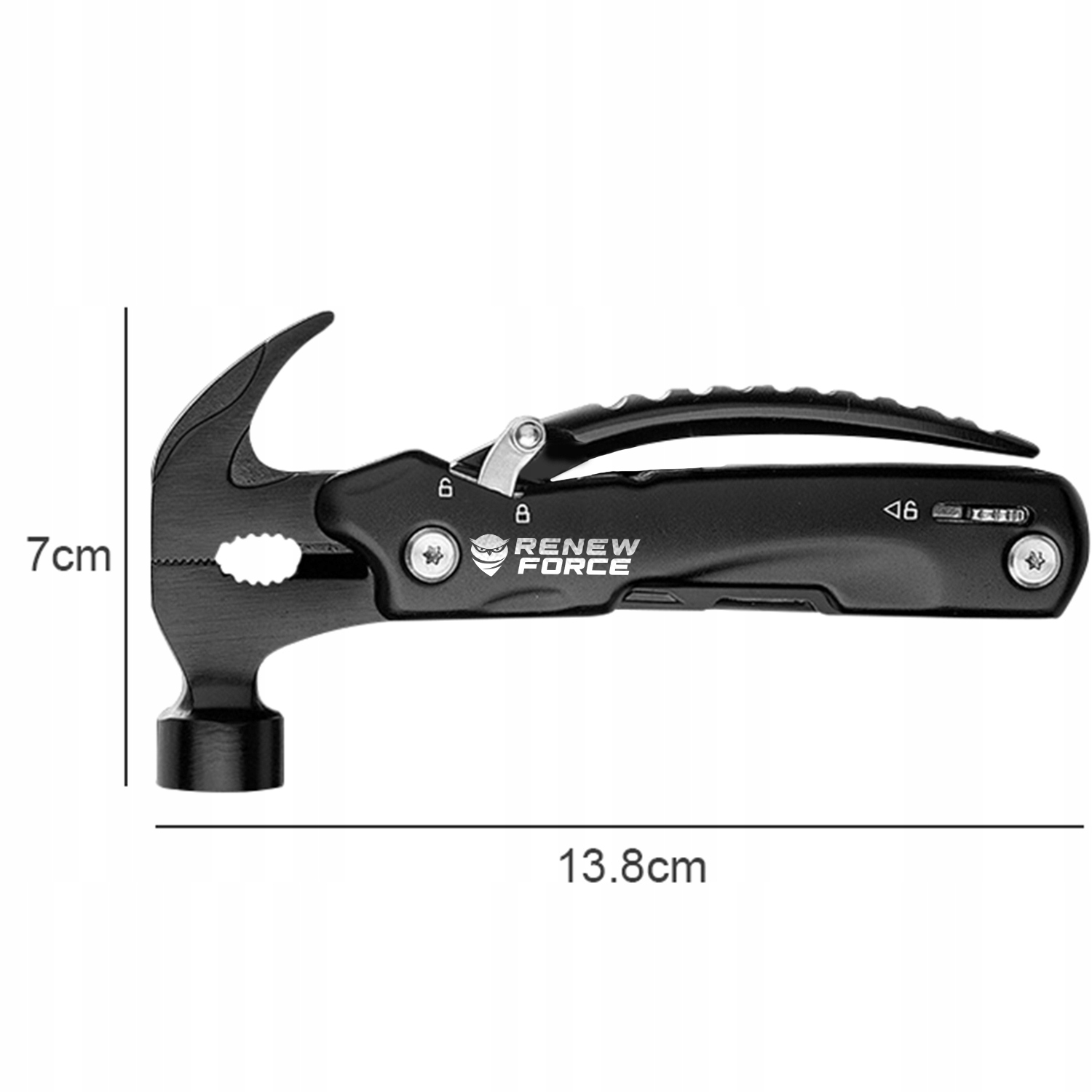 MULTITOOL Narzędzie Wielofunkcyjne RENEW FORCE Zestaw 12 Narzędzi SCYZORYK EAN (GTIN) 5905370202090