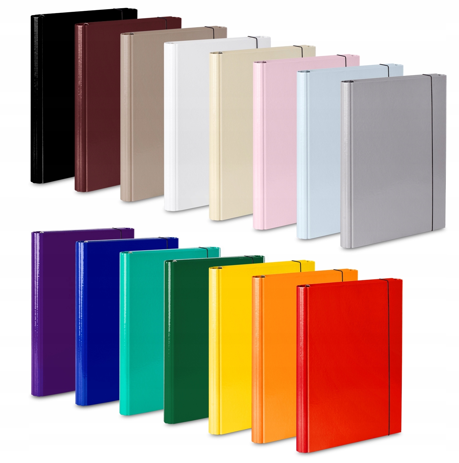 TECZKA skrzydłowa twarda z gumką VauPe 4cm PASTELOWY BŁĘKIT na dokumenty A4 Kod producenta 310/12