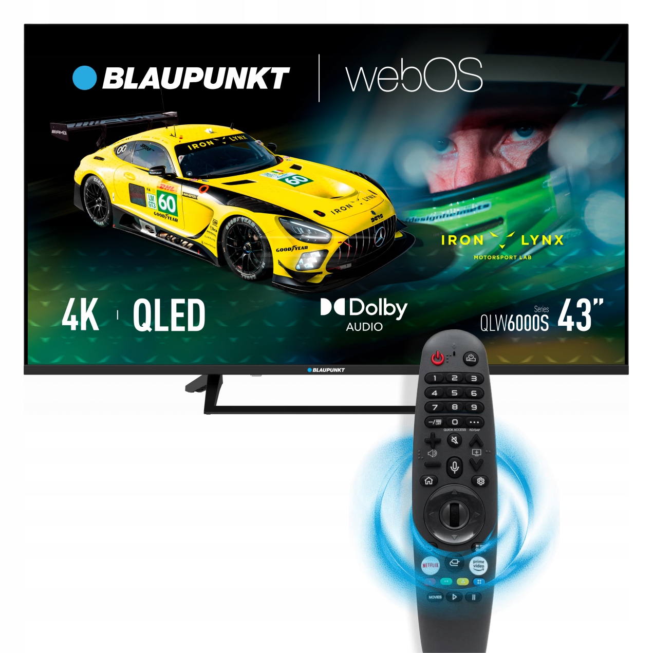 Blaupunkt 43QLW6000S Qled Smart Tv 4K Uhd WebOS HDR10 Dolby Audio WiFi