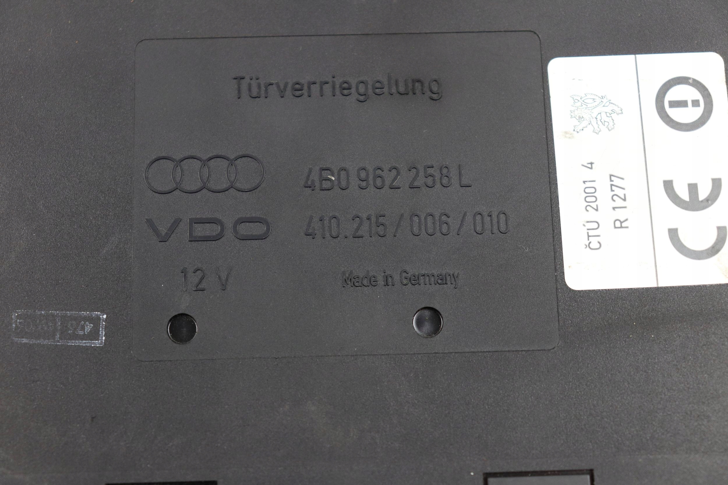 AUDI A6 C5 module control unit KOMFORTU 4B0962258L