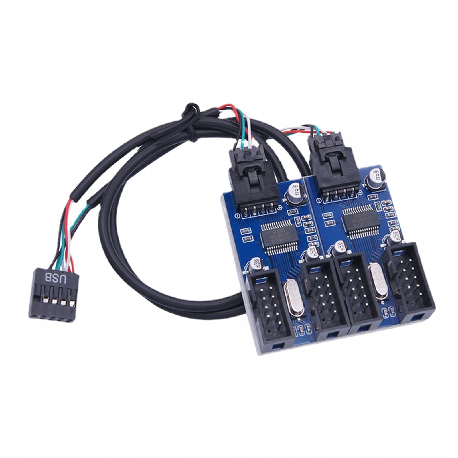 9 Pin USB Header Extension Cable Adapter Fan