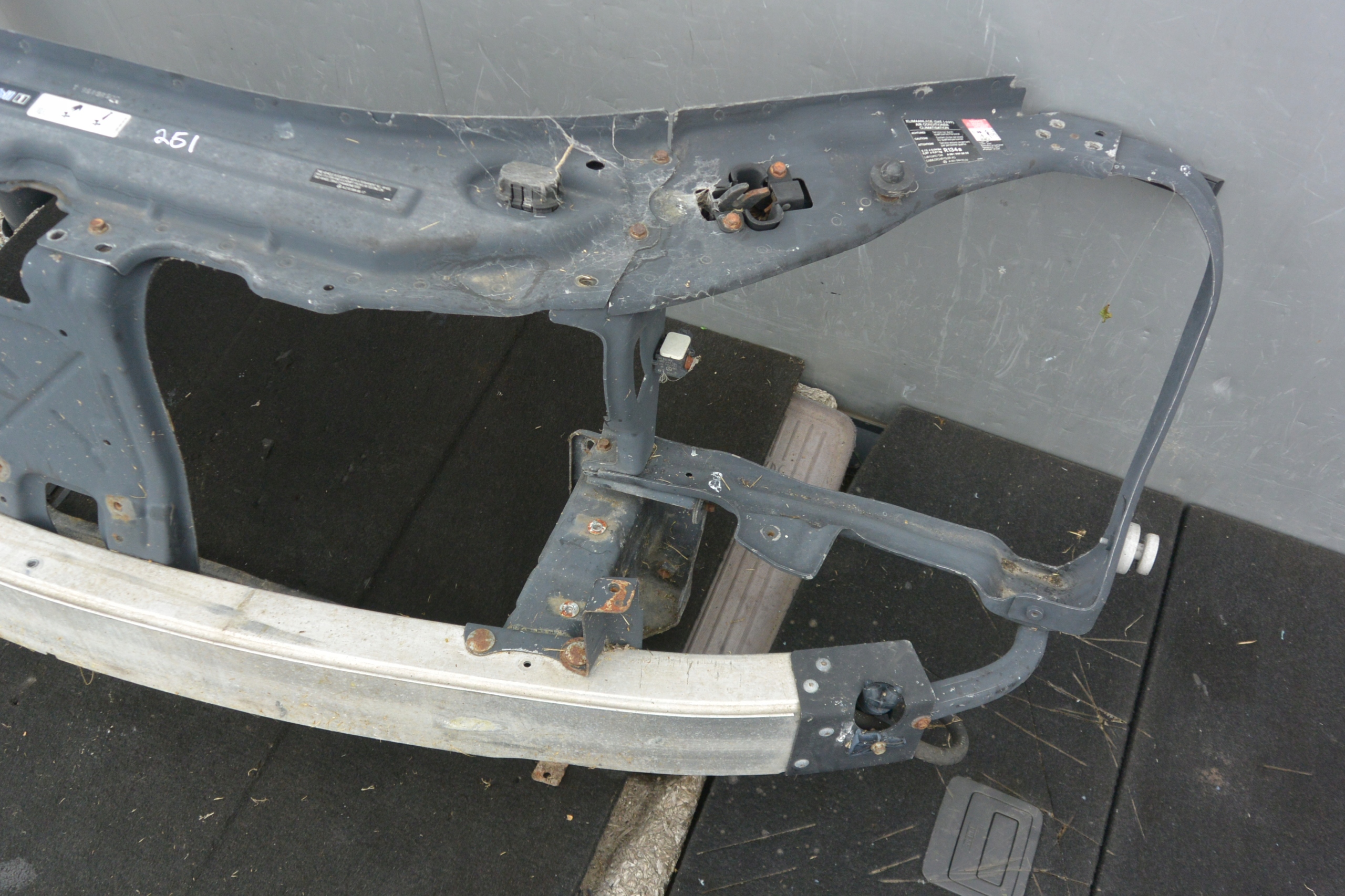 support panel for radiators pillar MERCEDES R W251 tip sider OKULAR
