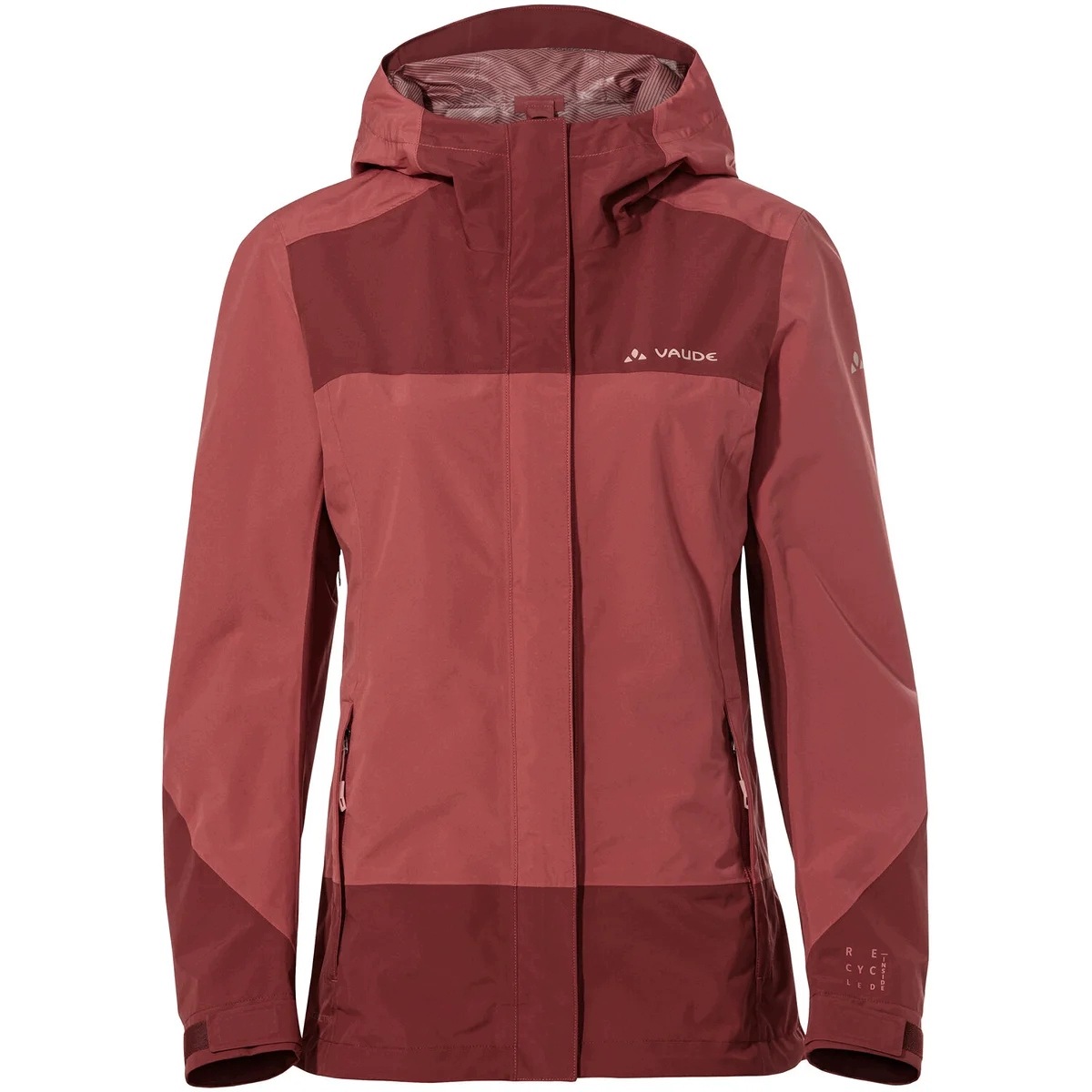 Kurtka Trekkingowa Damska Vaude Neyland 2.5L Czerwona Rozmiar 44/XL