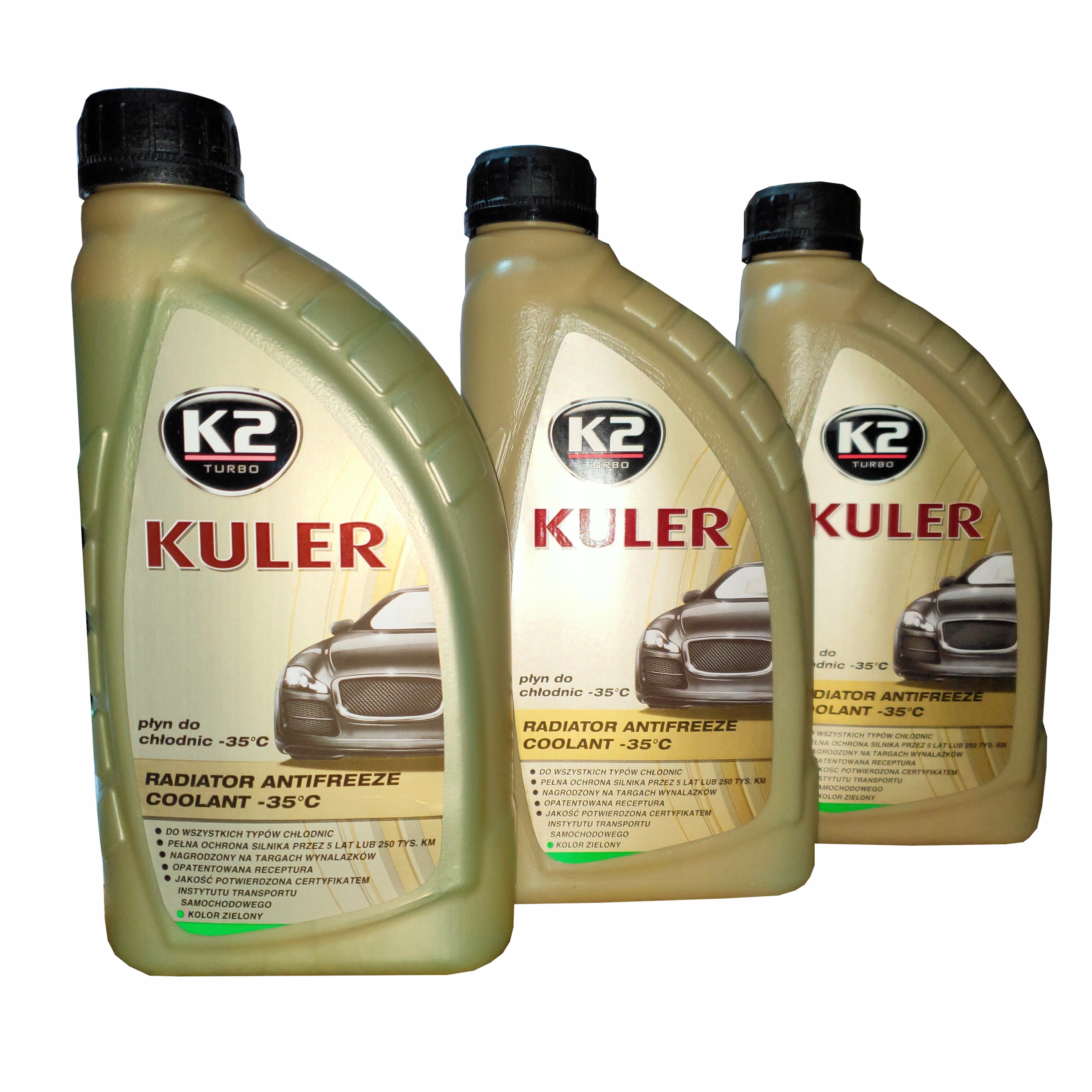 Zielony Płyn Do Chłodnic K2 Kuler Long Life -35 3L