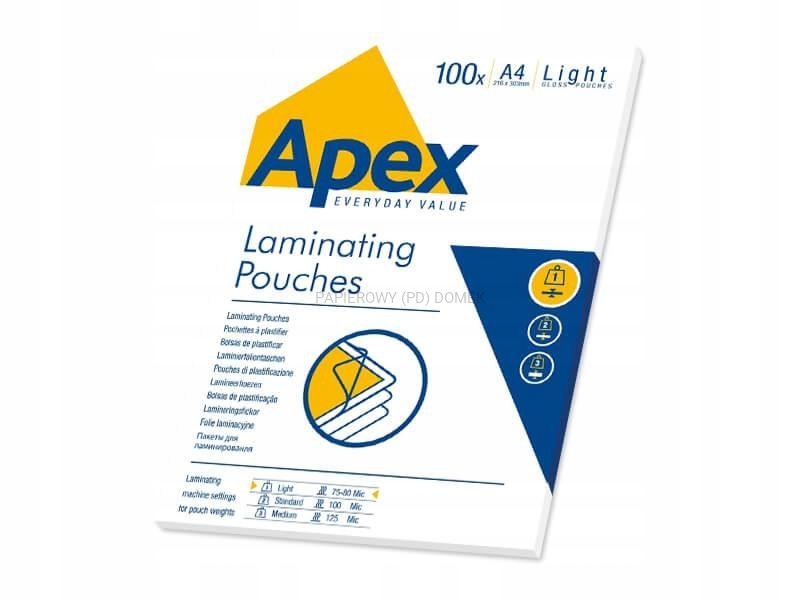 

Folia laminacyjna A4 80mic. Apex